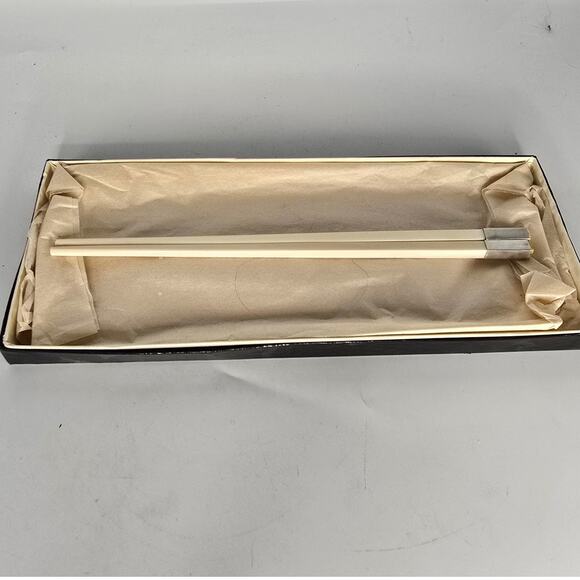 Vintage Silver Tipped Chopsticks‎ - Picture 1 of 3